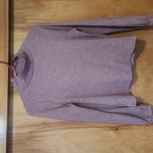 Madewell ribbed mock neck knit top